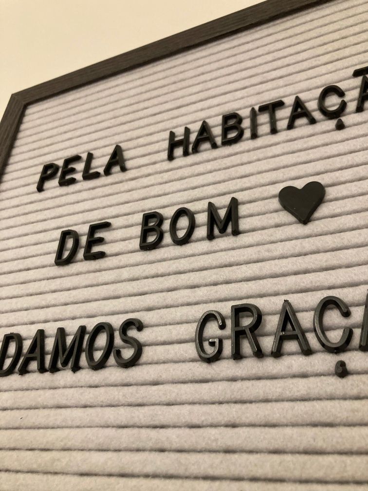 Quadro com letras - letter board 30x30cm