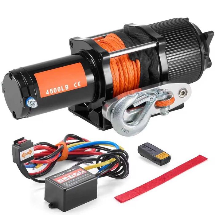 Guincho Elétrico 12V 4500lbs - Controle Remoto – Reboque e Barcos