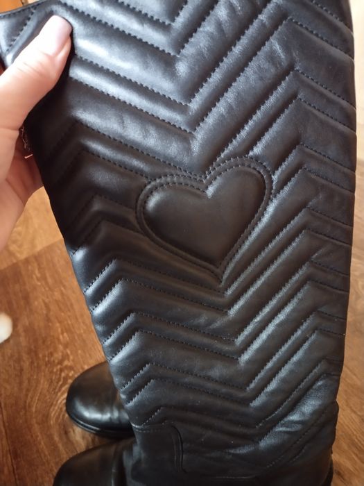 Шкіряні чоботи Gucci