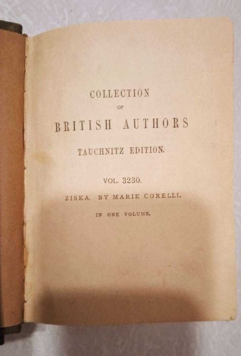 "Ziska: The Problem of a Wicked Soul" by Marie Corelli, 1897