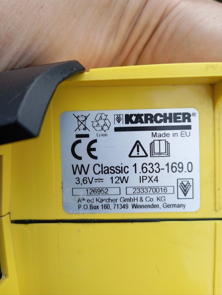 Myjka do okien Karcher WV Classic 1633/169.0, ściągaczka bezprzewodowa