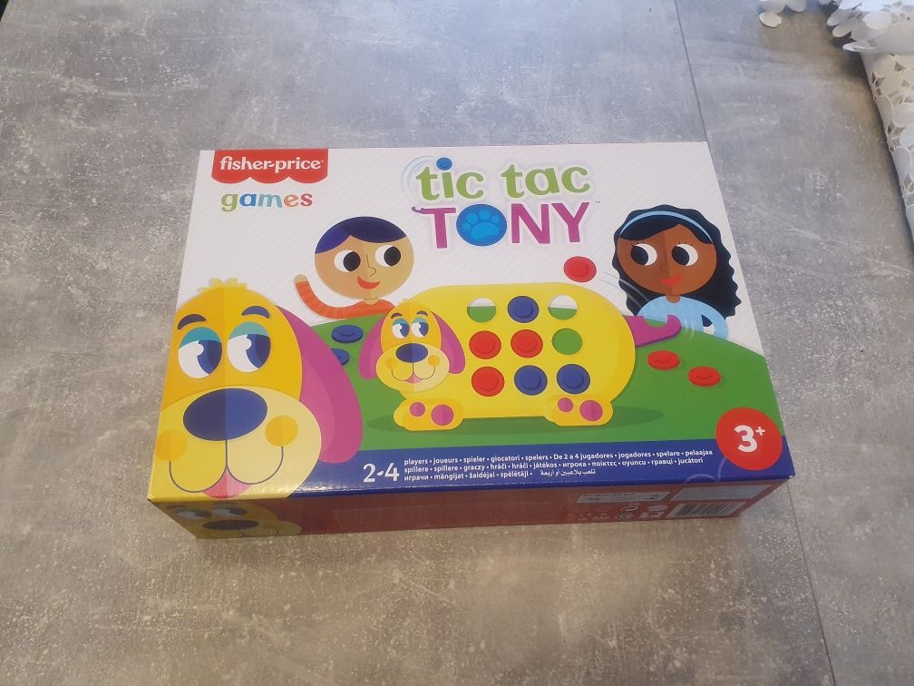 PL Fisher Price Gra edukacyjna zręcznościowa Ułóż 3 Tic Tac Tony