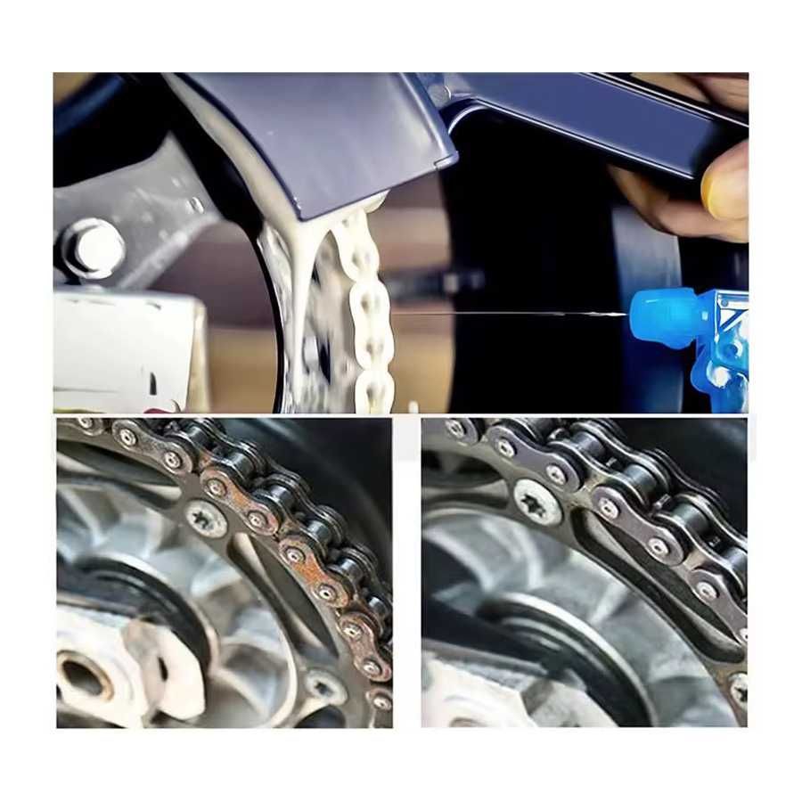 Escova de limpeza para correntes de moto
