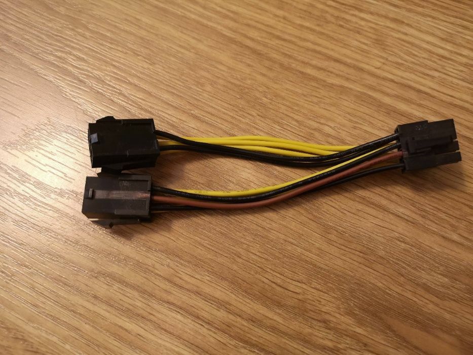 Кабель питания для видеокарты переходник 2 х Molex – 8-pin / 6-pin