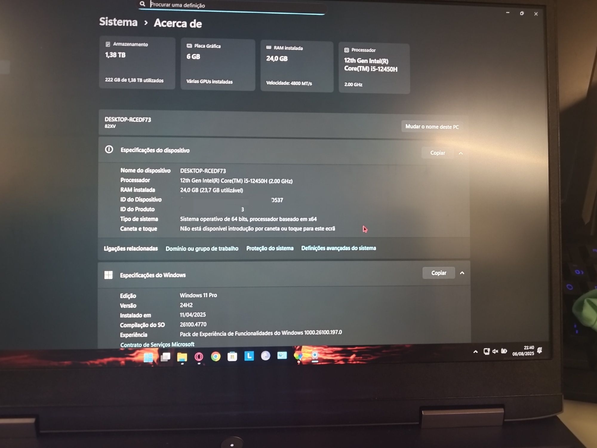 Vendo notebook gamer lenovo LOQ
