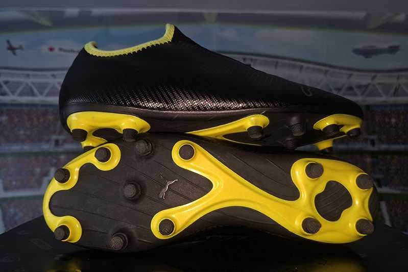 Puma Finesse LL – FG BlackFluYellow piłkarskie korki - lanki size: 41