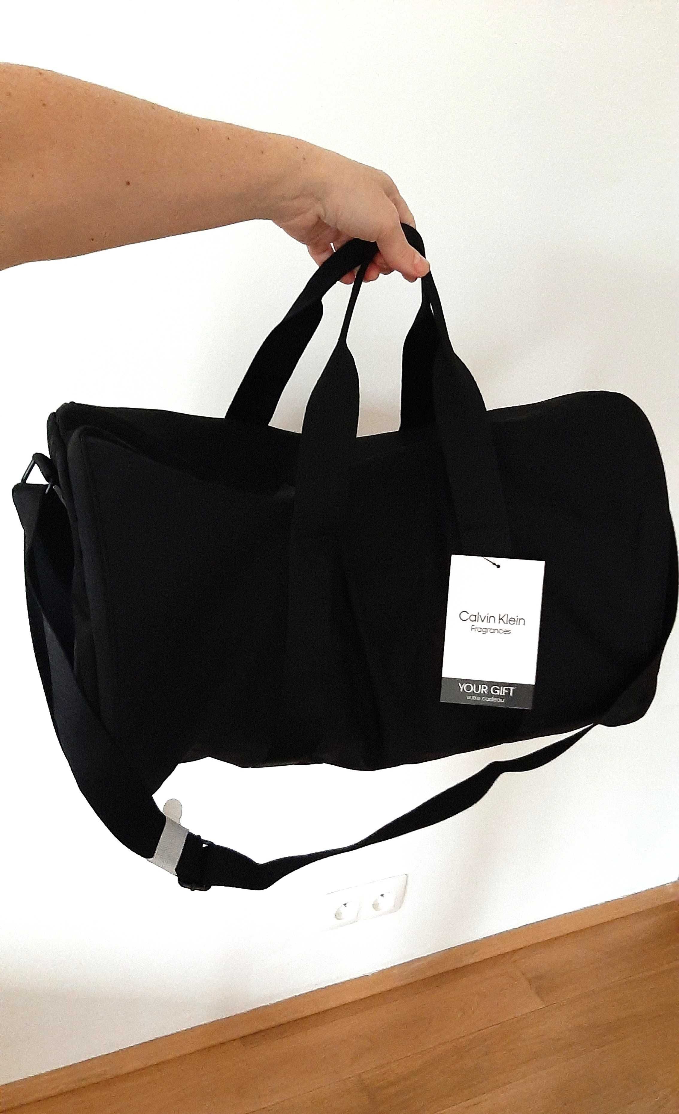 nowy pokrowiec + torba w jednym 2w1 czarna Calvin Klein