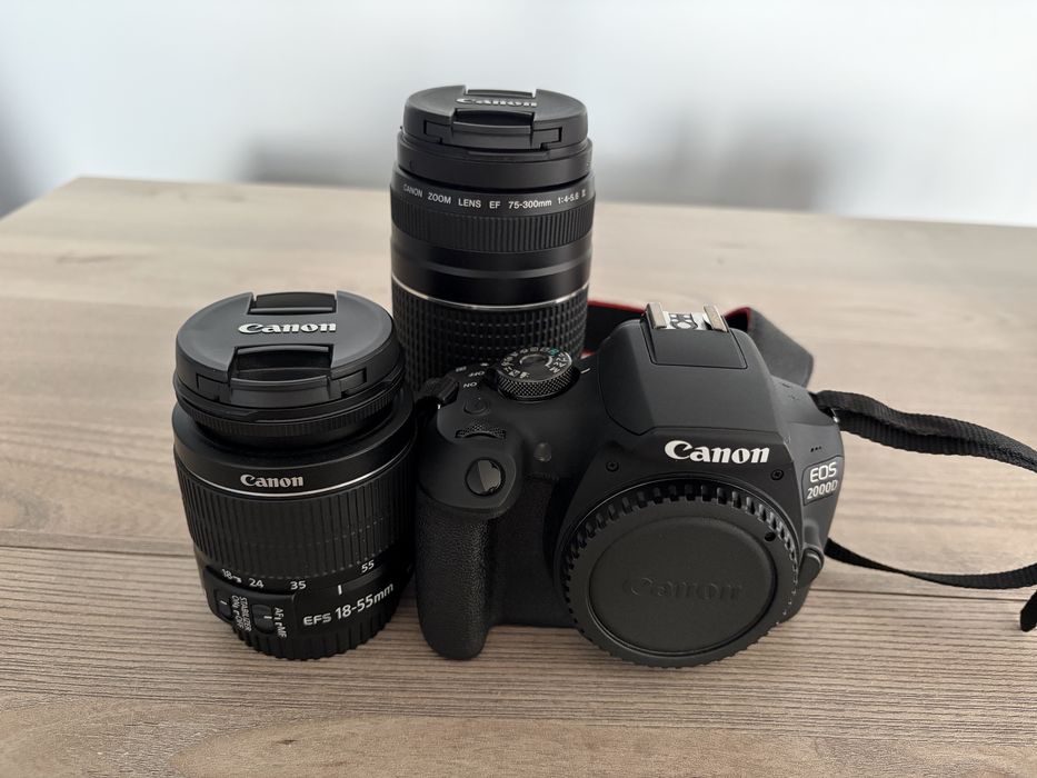 Canon EOS 2000D + 2 obiektywy