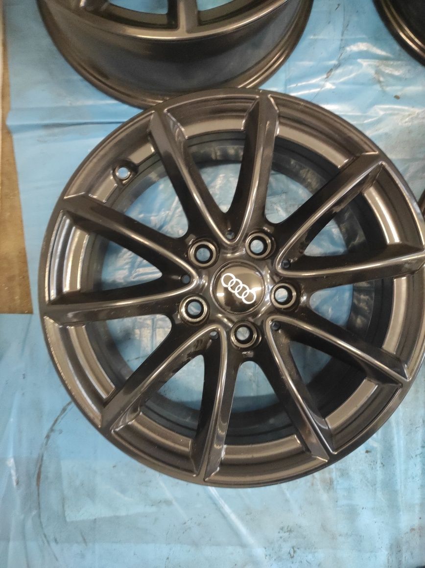 218 Felgi aluminiowe AUDI R 16 5x112 Bardzo Ładne CZARNE