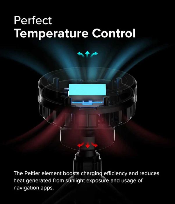 Магнитный автодержатель Ringke Qi2 Peltier Magnetic Car Charger Mount