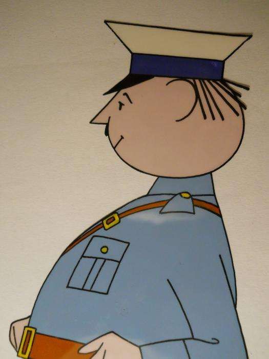 BOLEK I LOLEK "GRZYBOBRANIE" folia animacyjna nr 26 Milicjant 1965 r