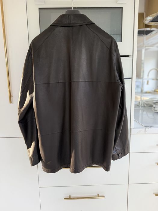 Kurtka marynarka ze skóry cielęcej czarna Hugo Boss XL XXL