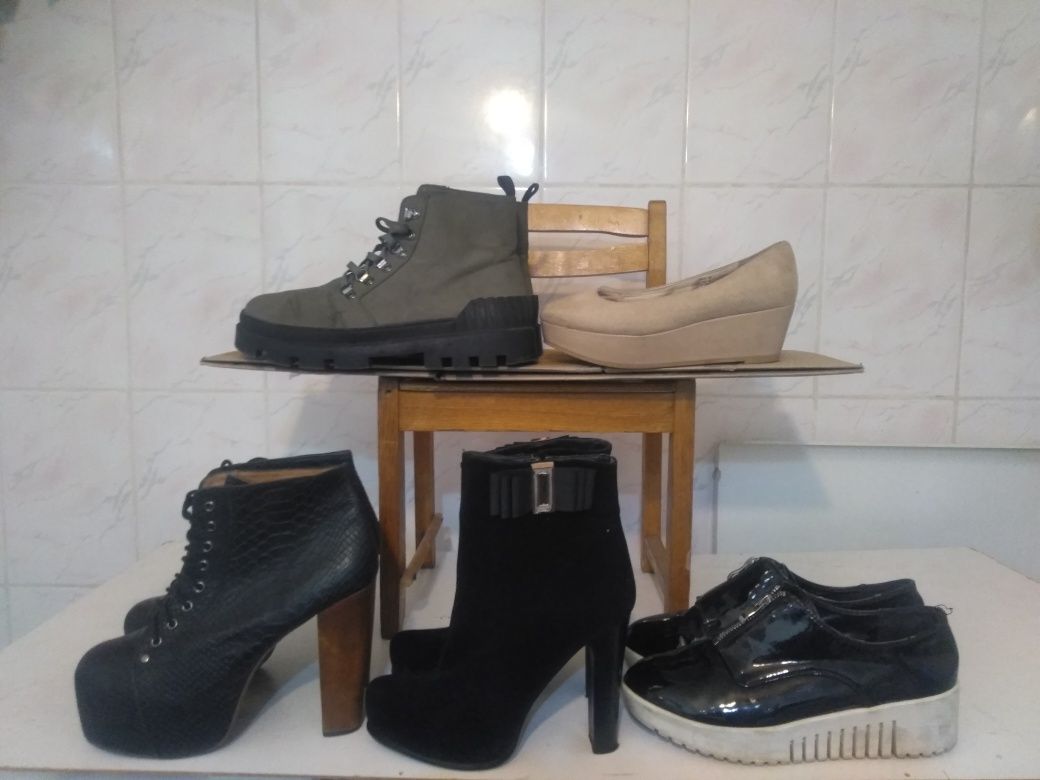 Ботинки демис.41р,Pull&Bear42р,ботфорти Zara41р,зимние 38р,42р.