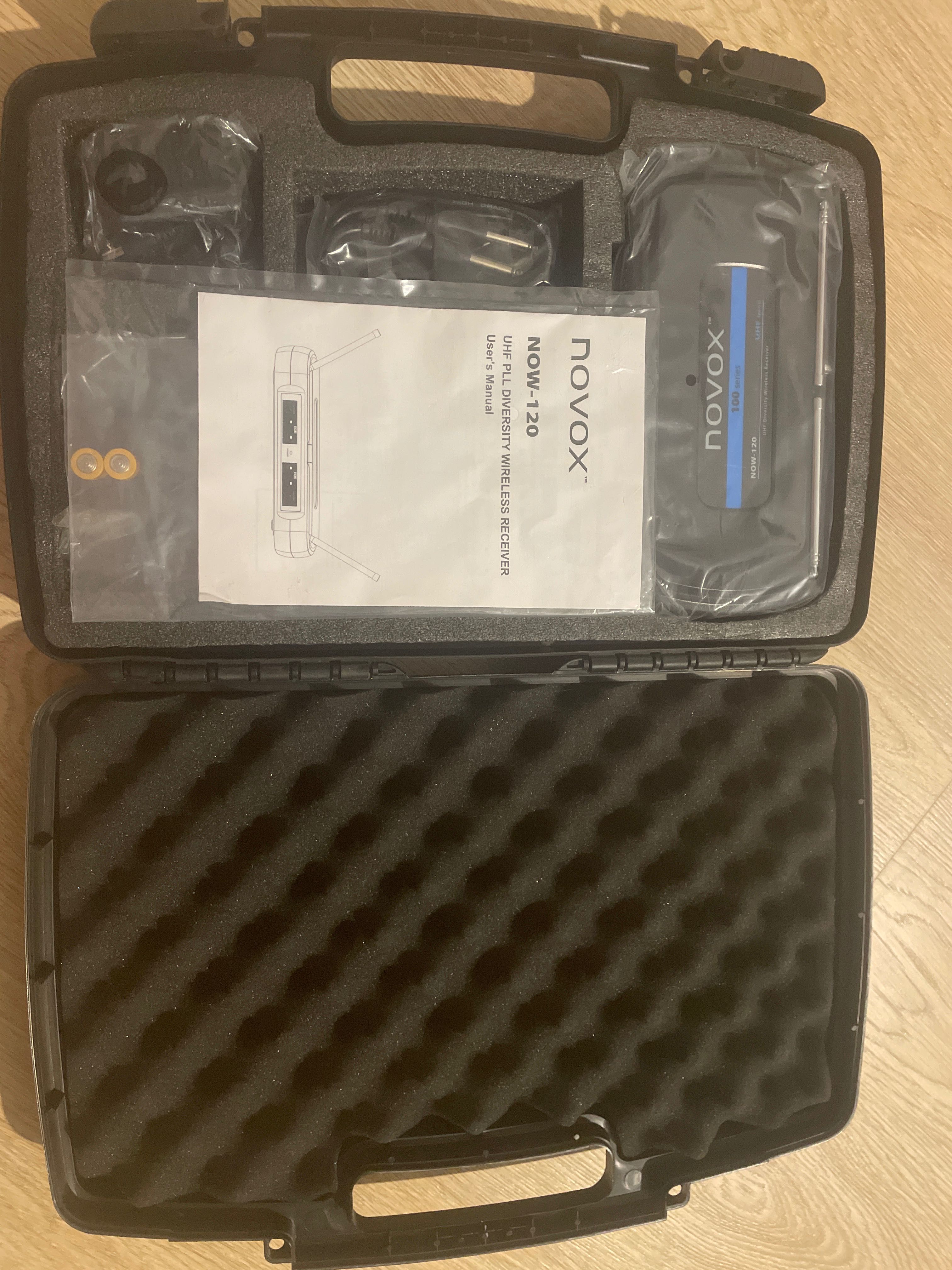 Novox 120 podwójny system bezprzewodowy z mikrofonami do ręki.
