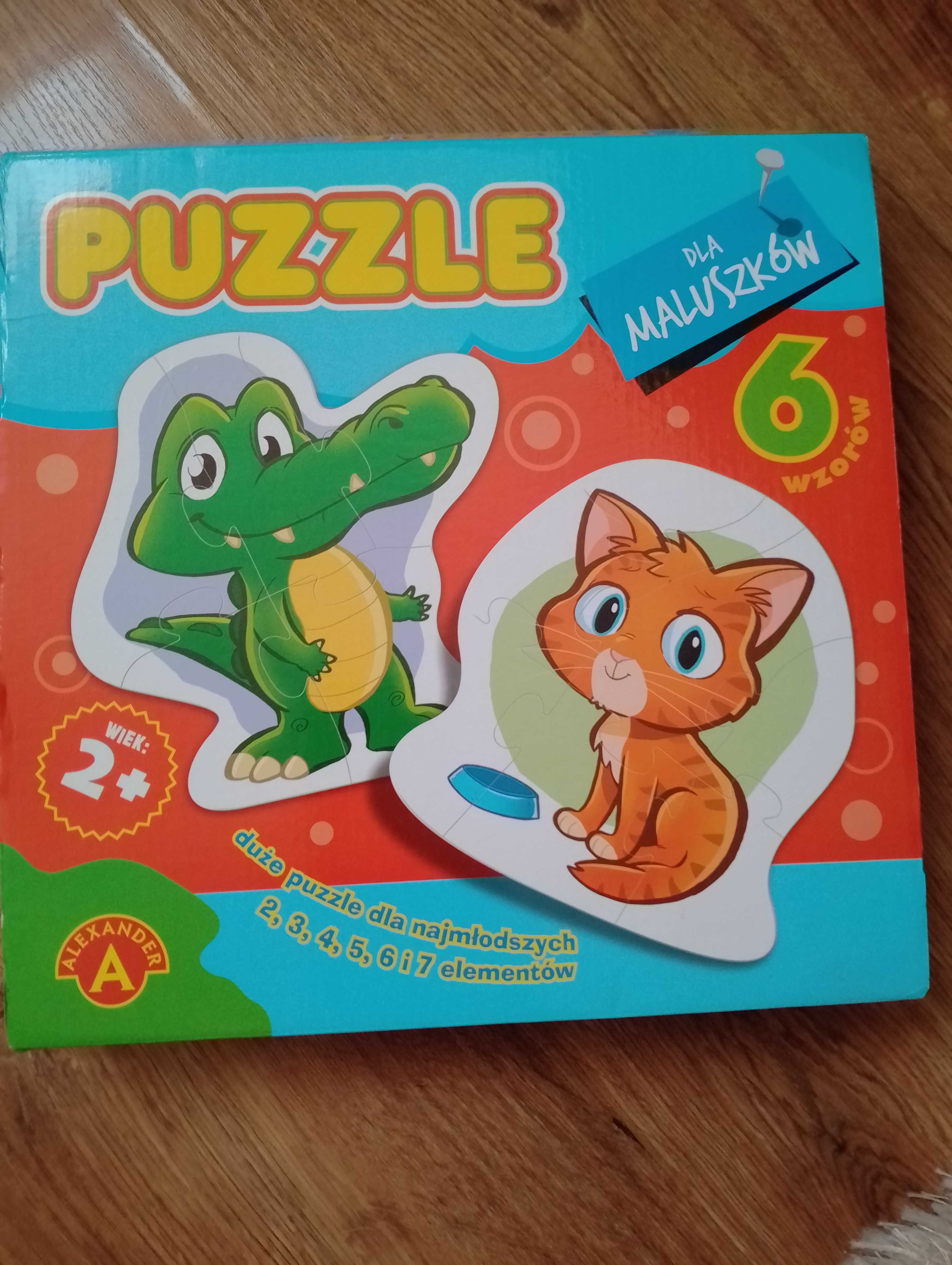 Puzzle zwierzątka 2+