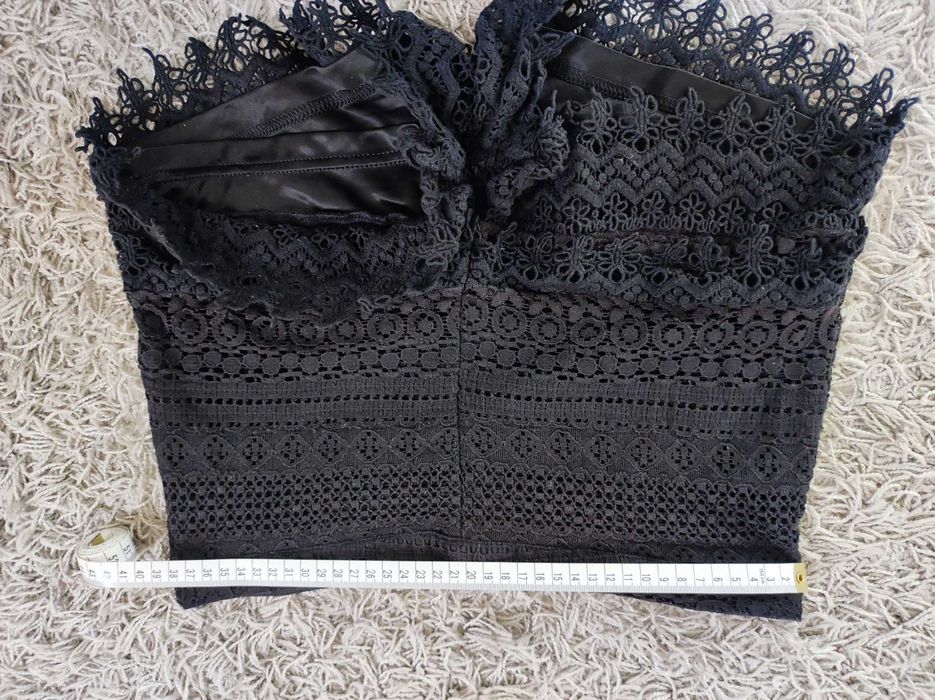 Czarne koronkowe szorty/spodenki H&M