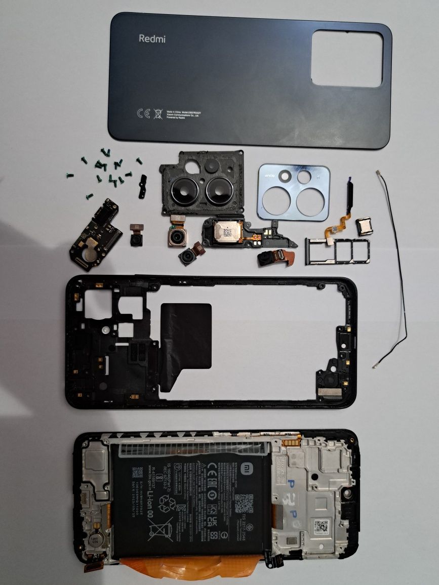 Części redmi note 12 4g LTE czarny