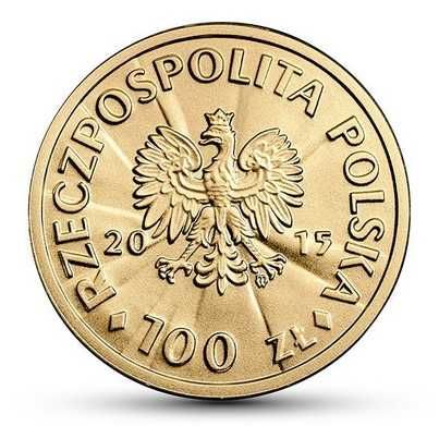 Złota moneta 100zł Józef Piłsudski 100-lecie Niepodległości 2015 UNC