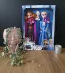 2 duże interaktywne lalki Frozen Elsa Anna Olaf akcesoria śpiewające