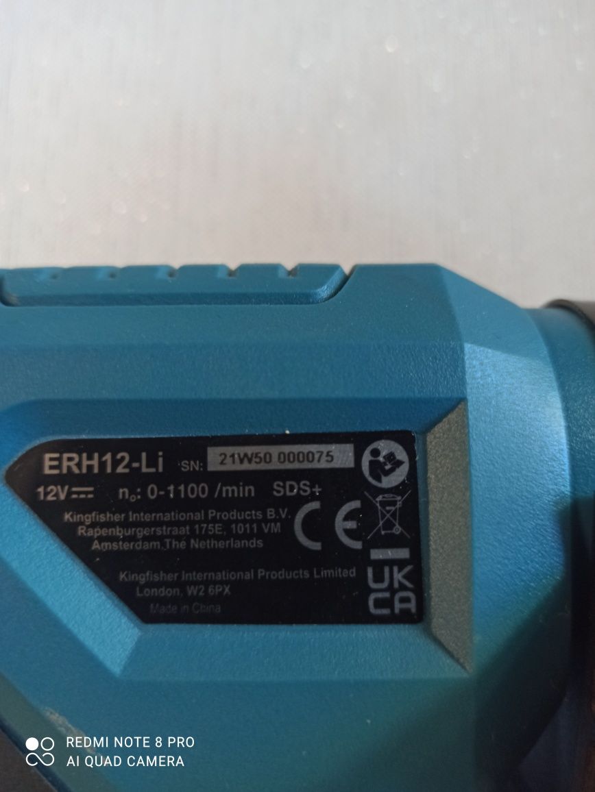 Młotowiertarka erbauer ERH 12 Li -3  12V