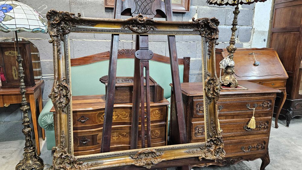 Stara Ładna rama Duża na dowolny cel ,,Robi wrażenie ,,