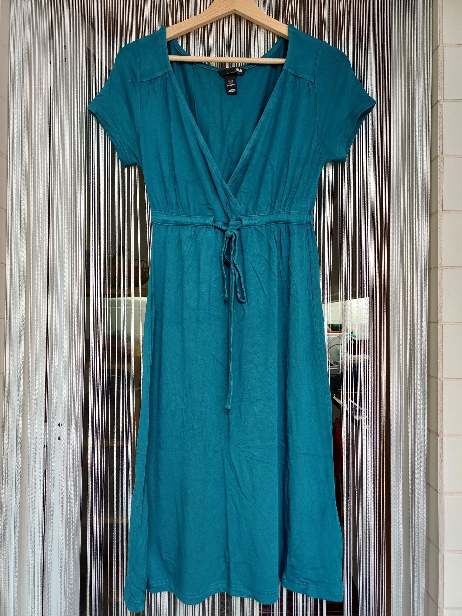 Vestido azul turquesa da H&M (38/M)