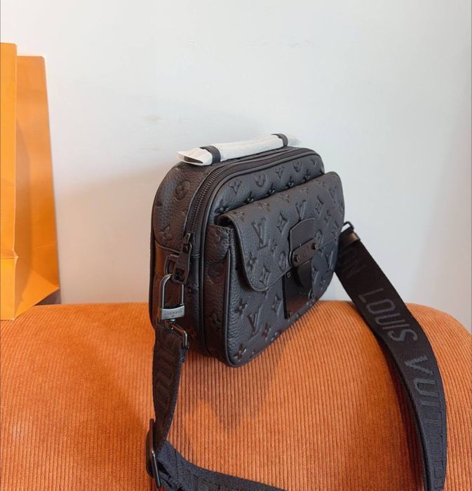 LOUIS VUITTON S LOCK сумка мужская кожаная через плечо мессенджер
