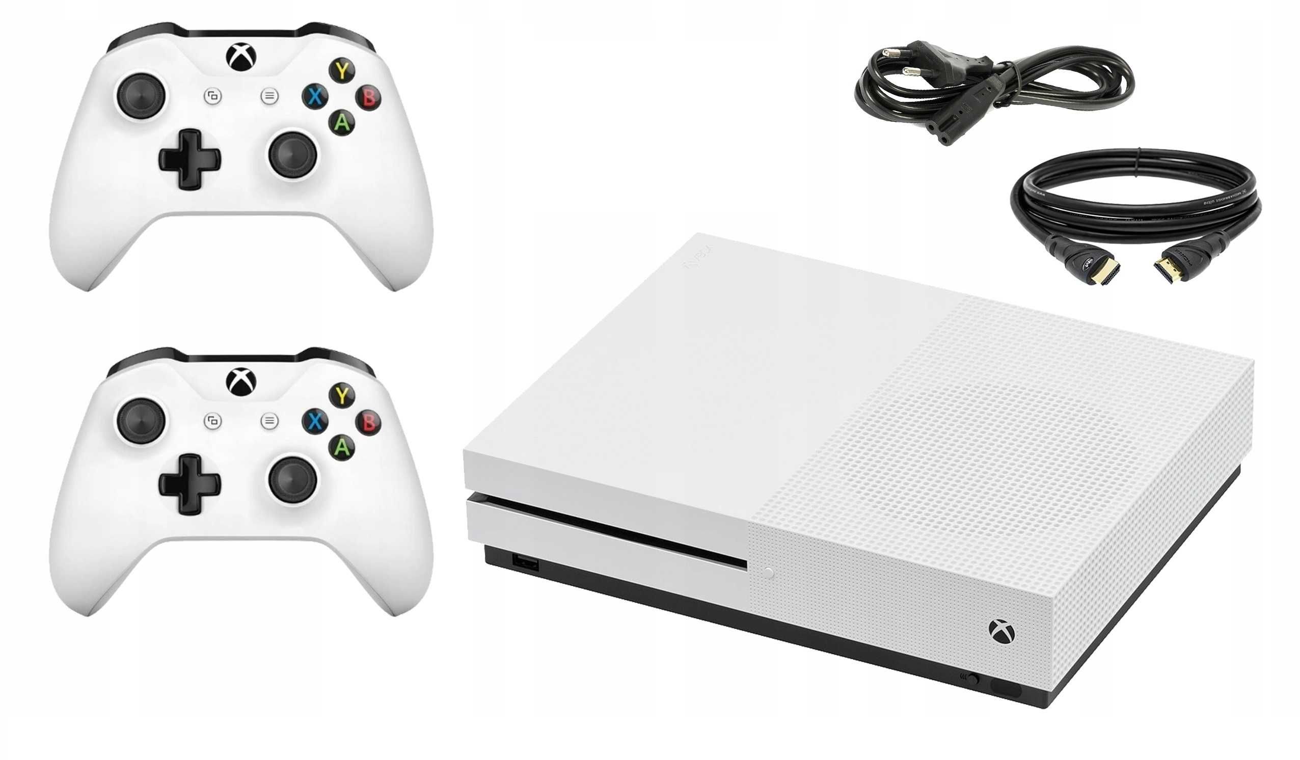 Konsola Xbox One S 1TB 4k 2 pady akumulatory ładowarka pudełko HDMI