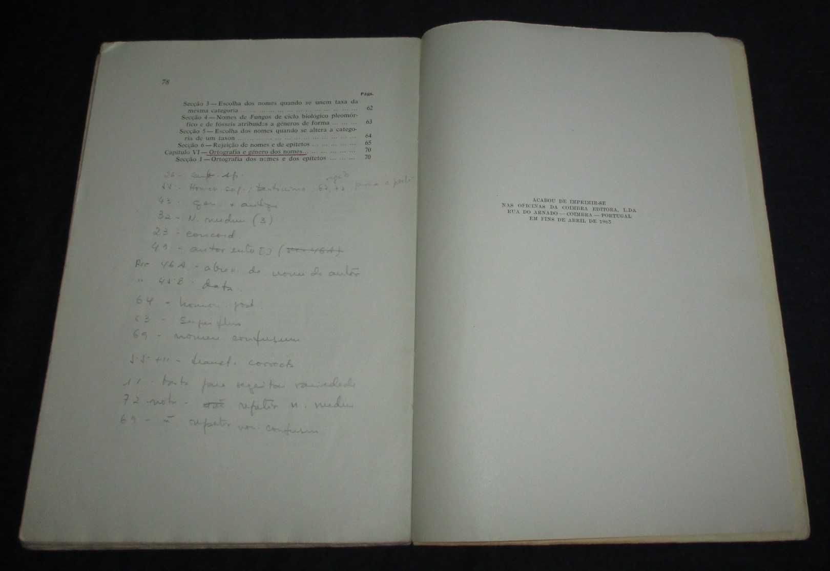 Livro Código Internacional de Nomenclatura Botânica C. N. Tavares