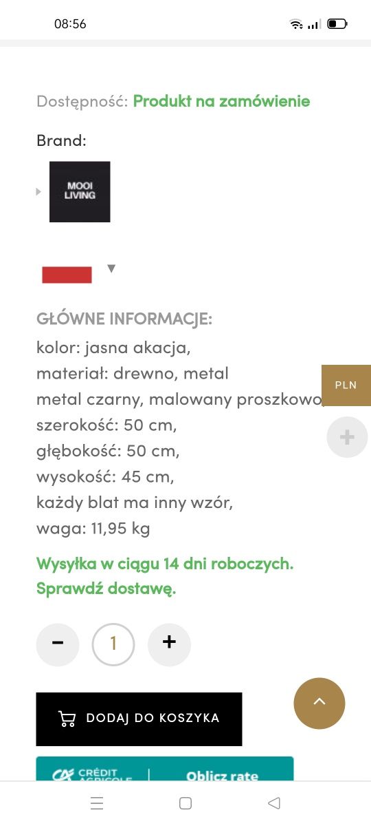 Zestaw stolików kawowych loftowe z drewna