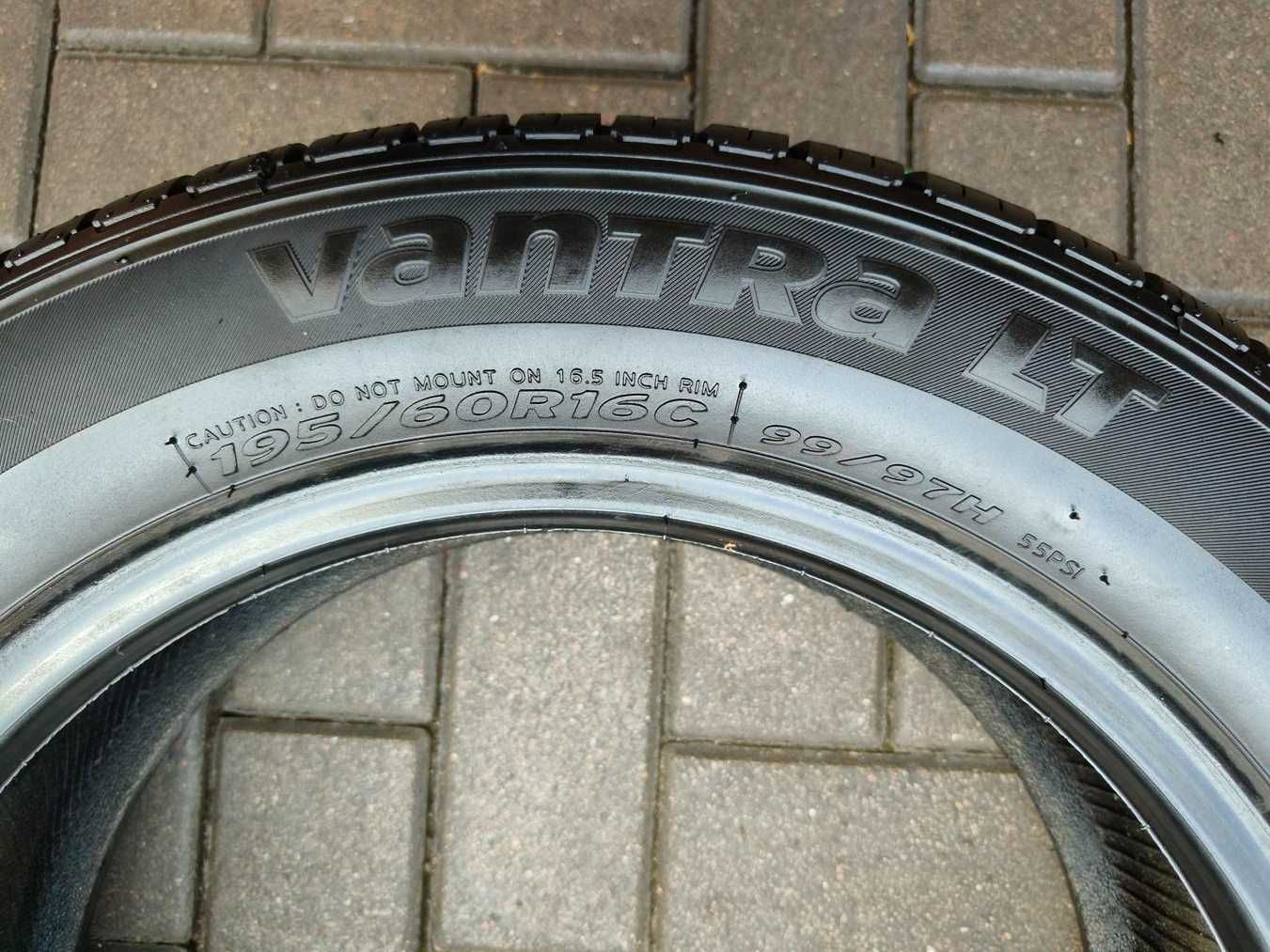 195/60 99/97H R16C HANKOOK Vantra LT 8mm 2021r Letnie Opony 4szt jNOWE