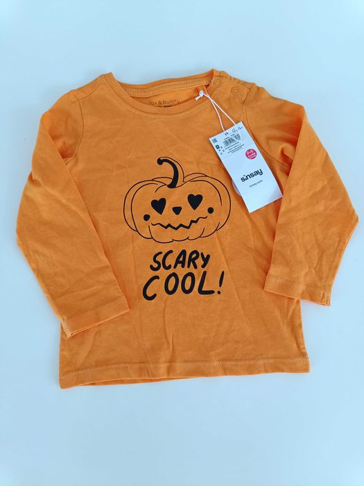 Bawełniana koszulka niemowlęca halloween Sinsay 12-18M 86