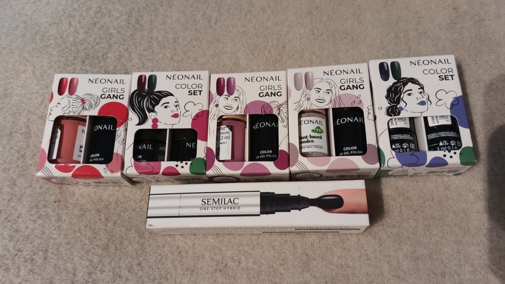 Zestaw lakierów do paznokci neonail nowe nieotwierane