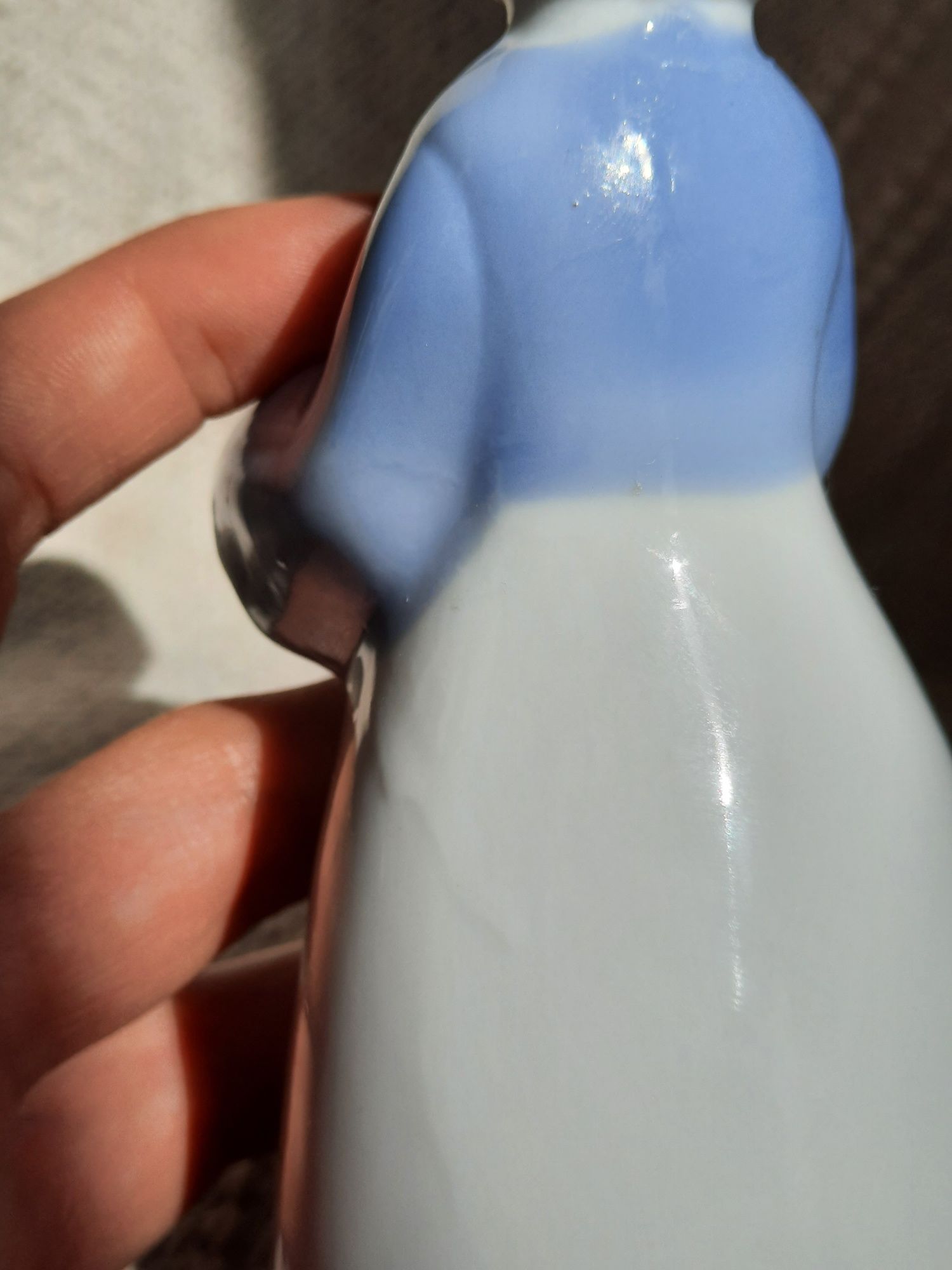 Zestaw porcelanowych świeczników aniołki boże narodzenie vintage