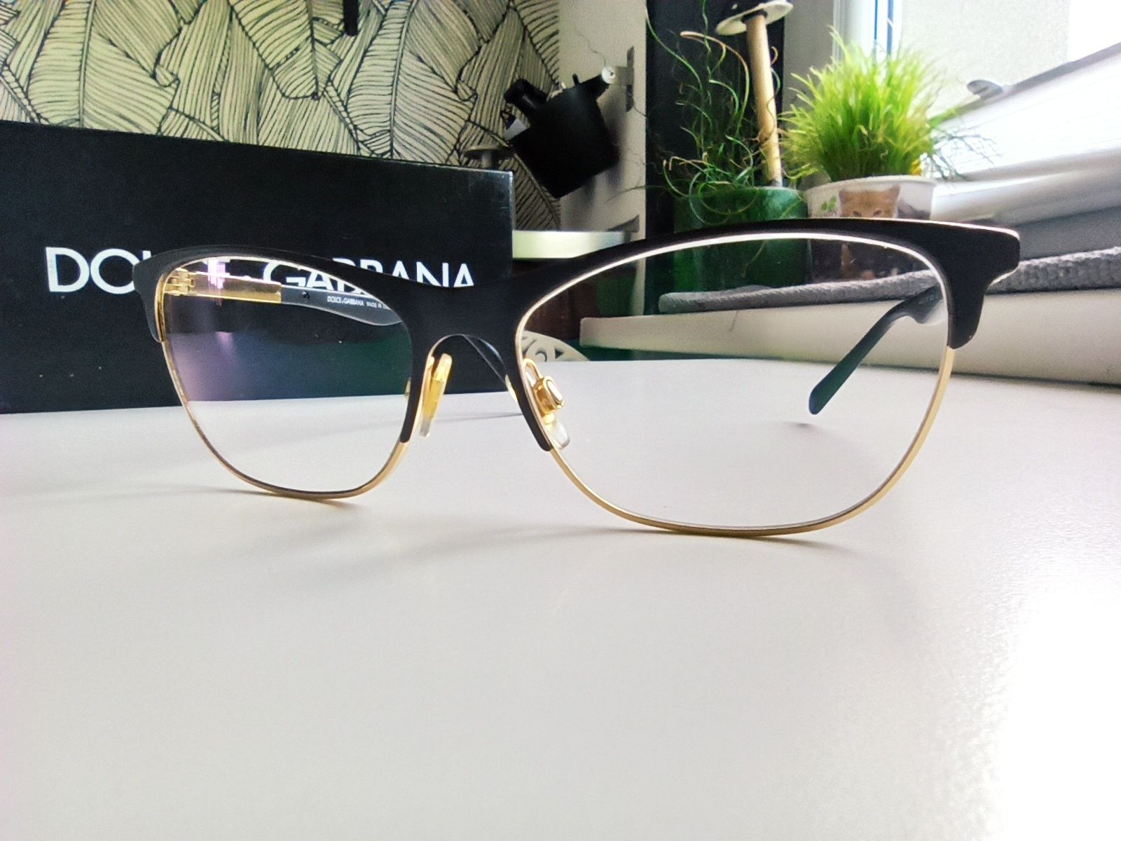 Okulary oprawki Dolce&Gabbana DG czarno-złote