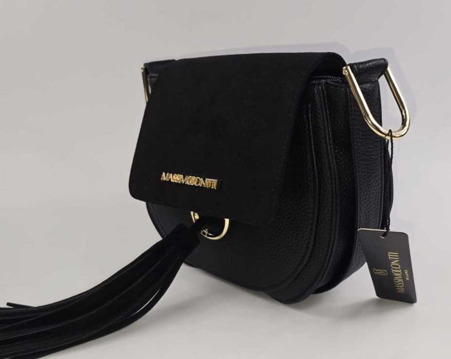 Massimo Contti listonoszka z pięknie zdobiona klapką