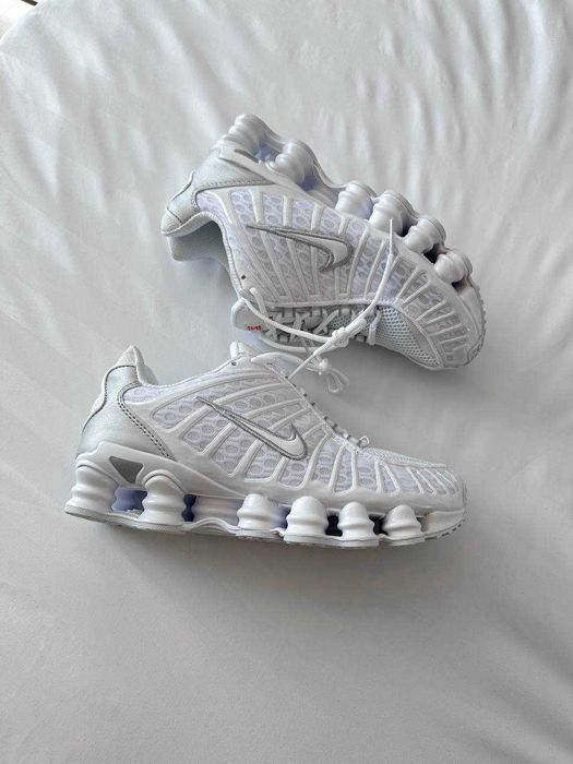 Женские кроссовки Nike Shox TL White Premium. 36-40