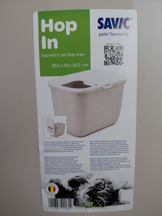 Caixa areia WC gato Hop In NOVO