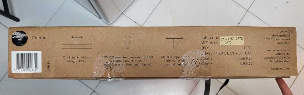 Asteria Up candeeiro NOVO em caixa