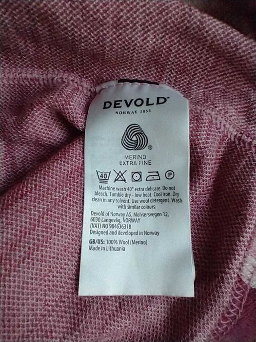 Koszulka termiczna Devold 100% merino, R. M