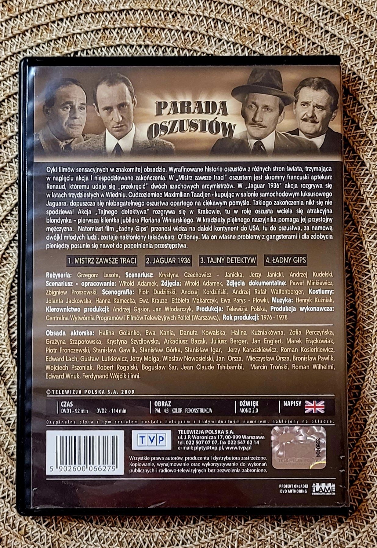 Parada oszustów- serial dvd
