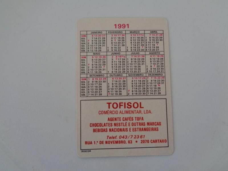 Calendários de Bolso