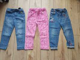 3 pary spodni jeans