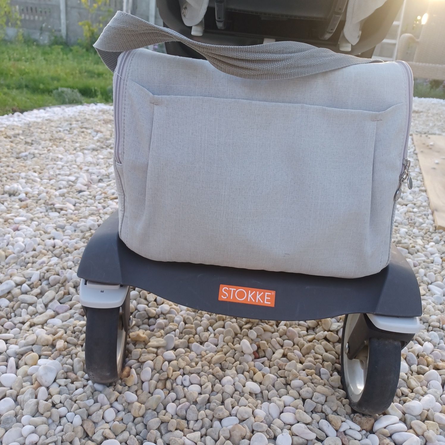 Stokke v4 melagne 2w1 plus śpiwór zimowy stokke