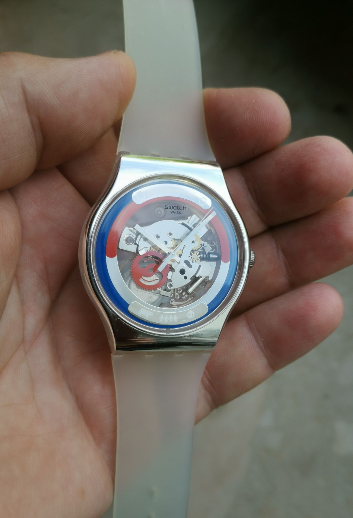 Swatch unikat 25lecie firmy SUOZ195 Blue