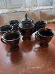 Сервиз чайный глиняный