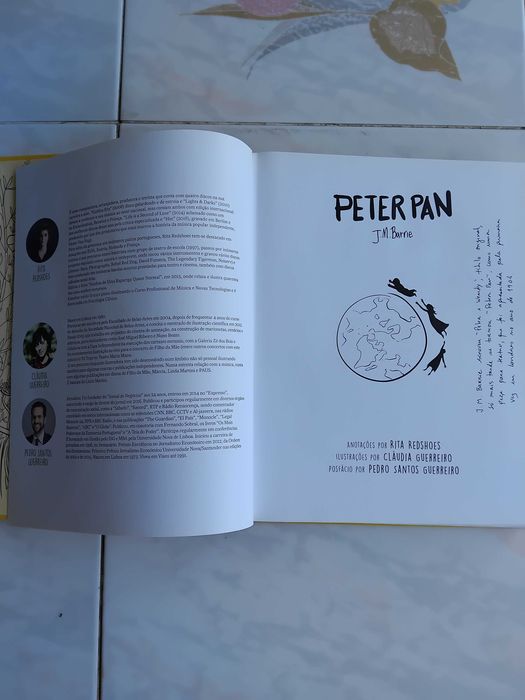 LIVRO JUVENIL/INFANTIL DE COLECÇÃO - "PETER PAN" DE J. M. BARRIE