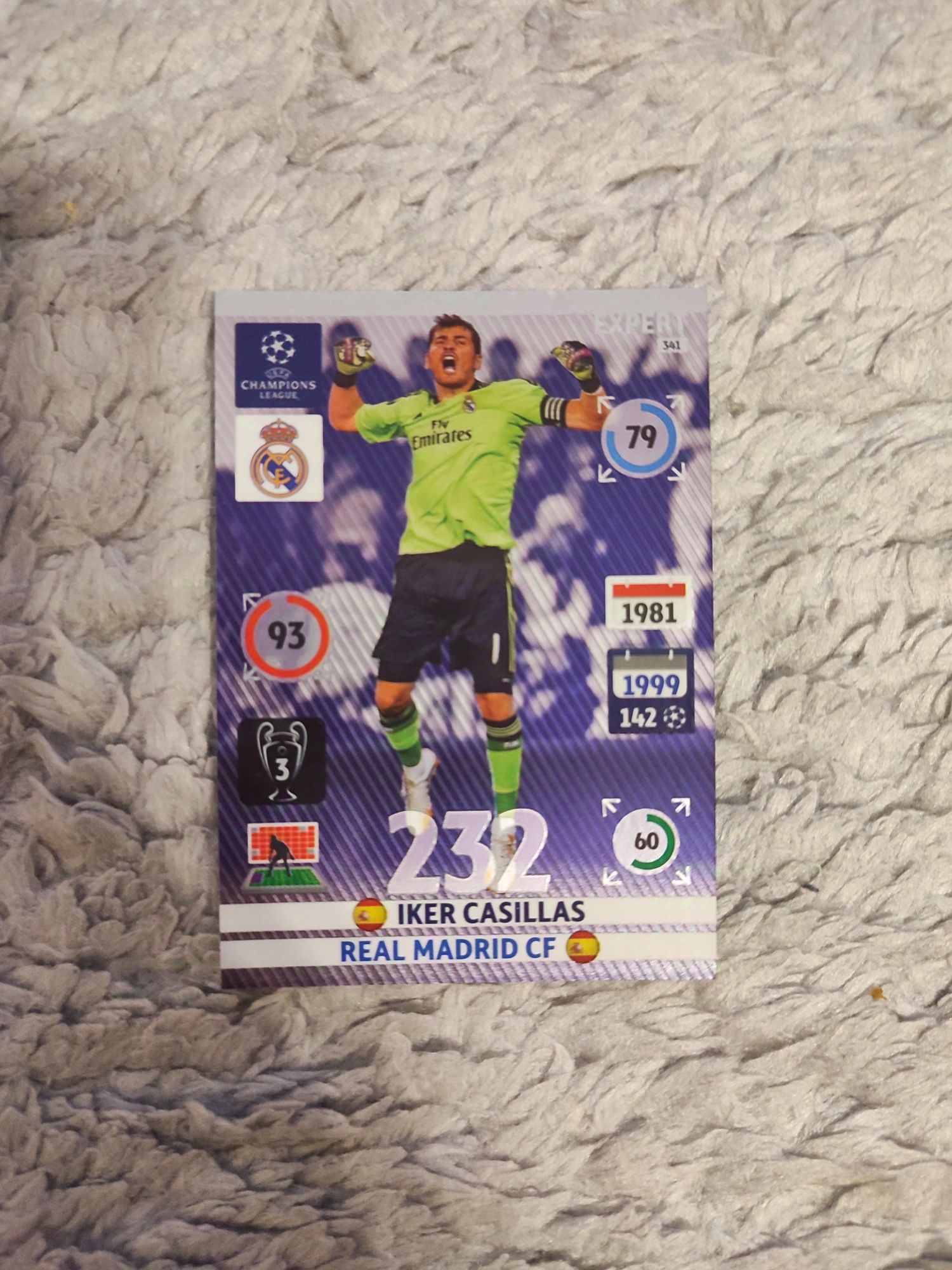IKER CASILLAS expert champions league 2014-15 adrenalyn xl