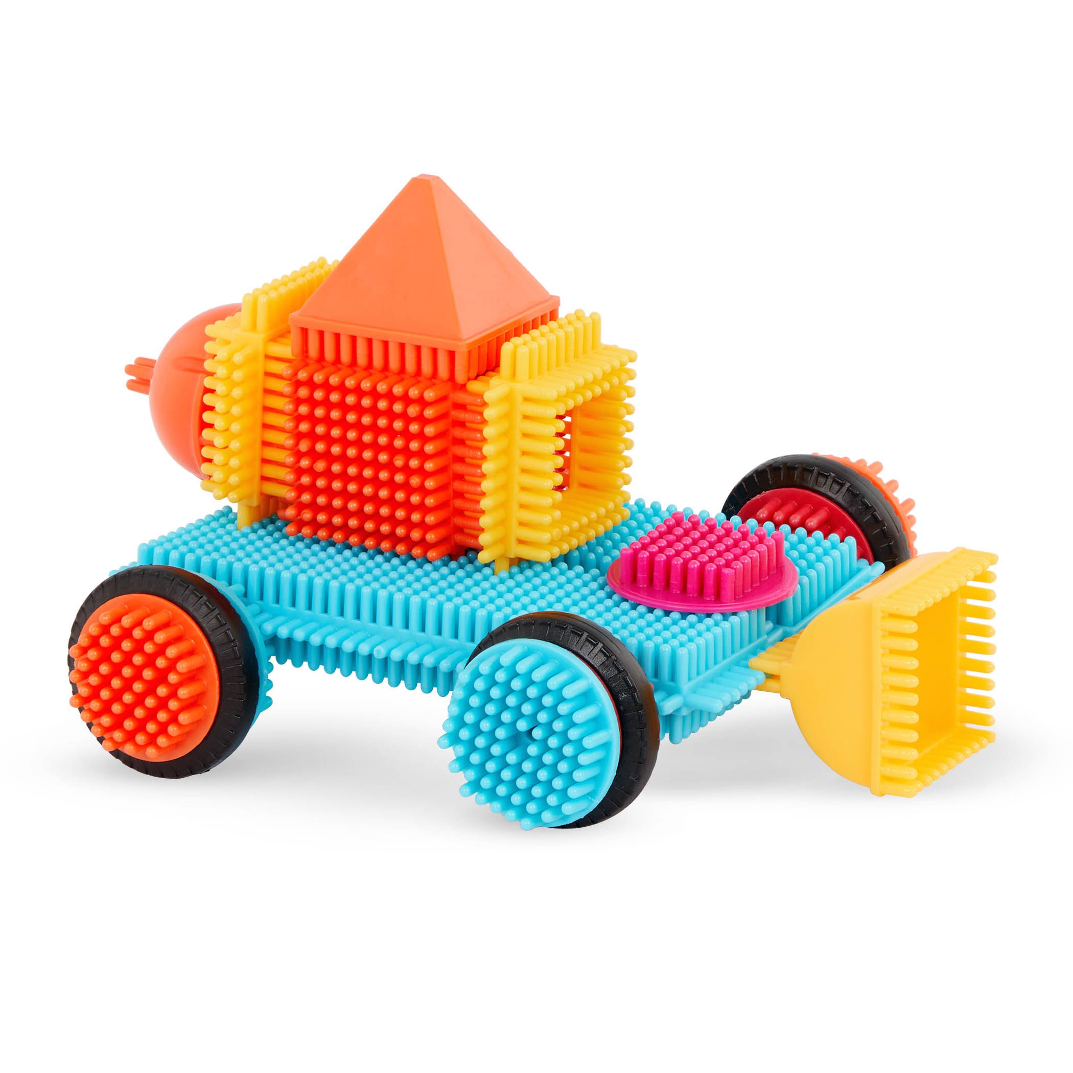 Klocki Jeżyki- 80 elementów w słoju-Bristle Blocks in Jar