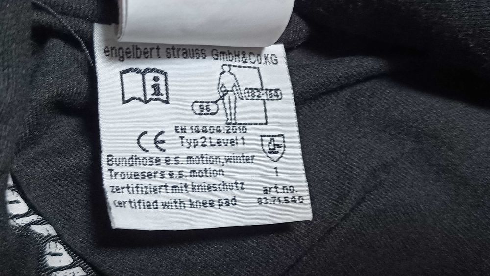 Męskie ZIMOWE spodnie ENGELBERT STRAUSS MOTION r.XL(54) s.bardzo dobry